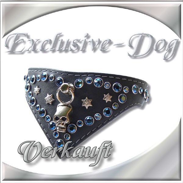 XS Chihuahua Hundehalsband Skull Totenkopf Strass